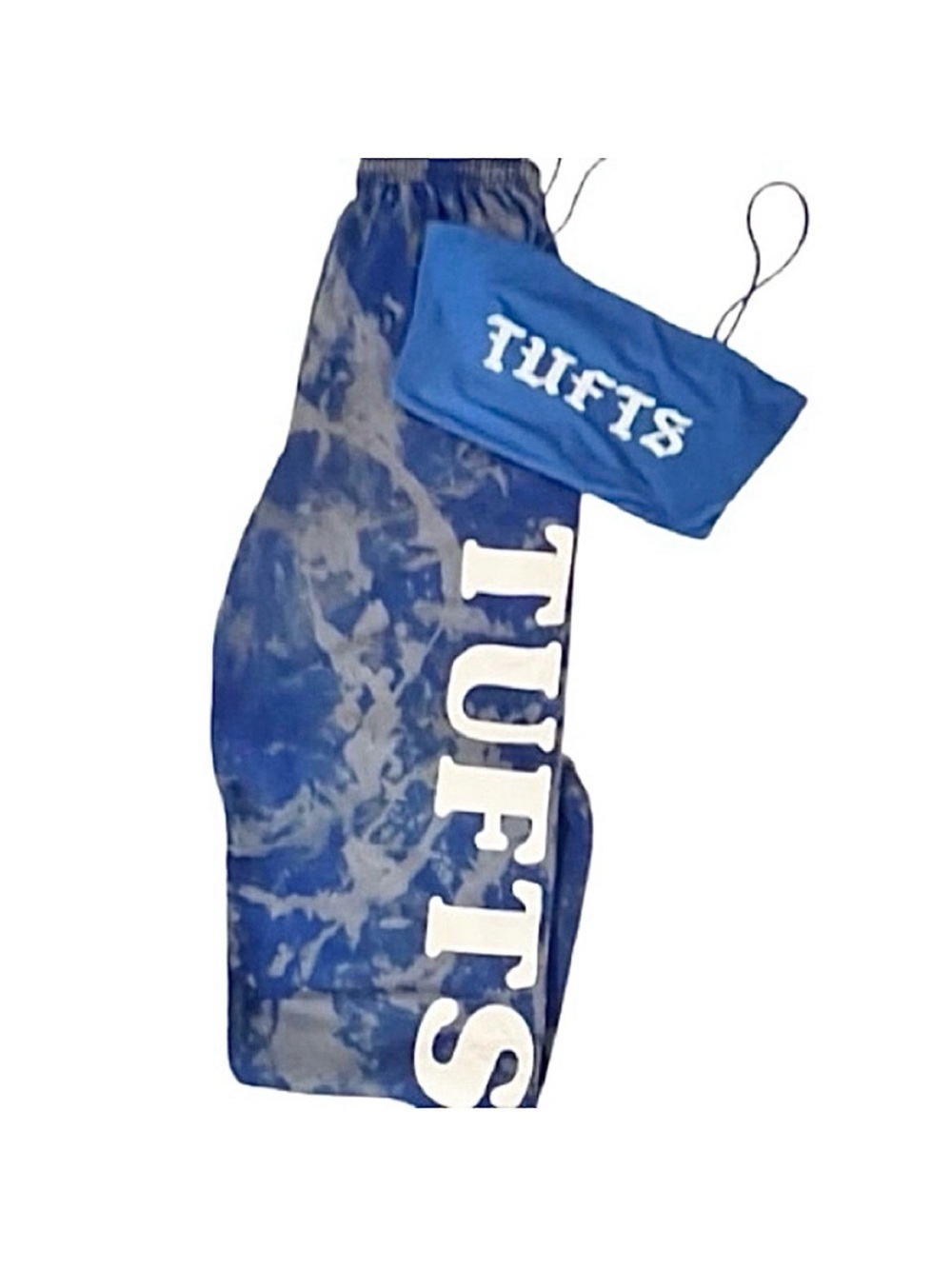 NWOT- Tufts University Bundle- Logo Tie Dye Sweatpants and Logo Cropped Cami